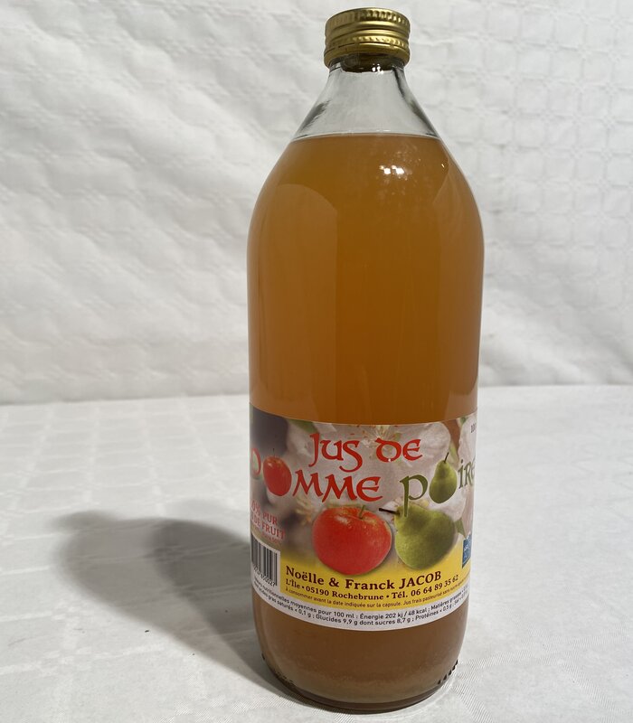 Bouteille de jus Pomme-Poire 100 % fruits 1 litre