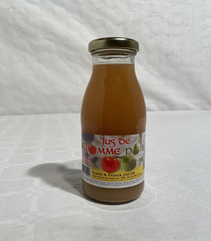 Bouteille de jus Pomme-Poire 100 % fruits 25cl